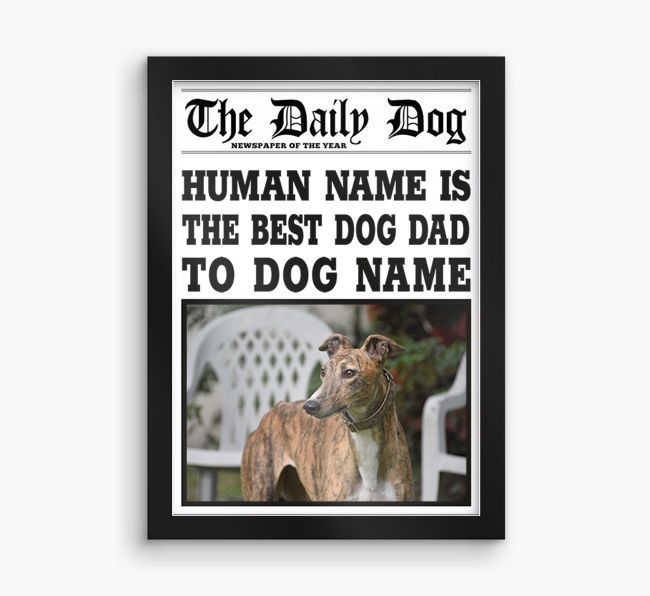 'The Daily Dog' - Personalised {breedFullName} Framed Print